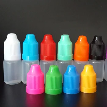 

5pcs 5ml LDPE Plastic Dropper Bottle With Long Tip Empty E liquid Squeeze Bottle with Childproof Cap Lotion Container #02