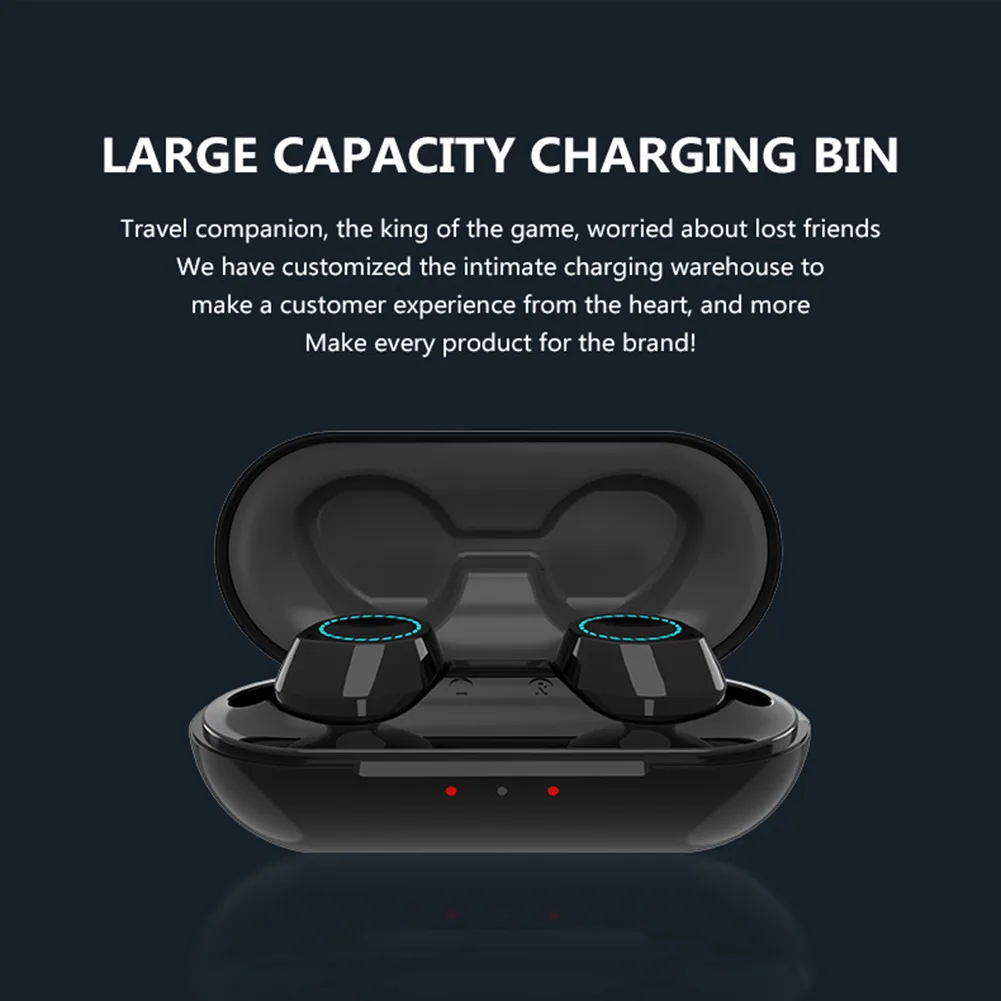 CLAITE TWS, беспроводные bluetooth 5,0 наушники, Автоматическое Сопряжение, водонепроницаемые, спортивные, HD, с шумоподавлением, стерео гарнитура с микрофоном