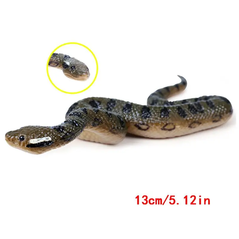 Simulation Wild Animals Viper Model Simulation Cobra Python Figures Educational Toy For Children Baby Toy Figure Gift Collection 5 inch simulation hippopotamus wild life model figures figurines toy figures zoo river animal 14814 home decor gift for kids w0