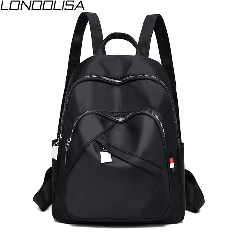 

New Women High Quality Oxford Black Backpacks Mochila mujer Large Capacity Bookbag for Teenage Girls Light Ladies Travel Bagpack