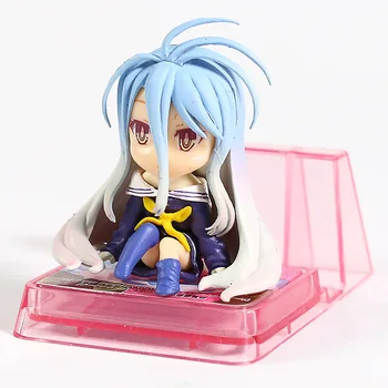 

No Game No Life Shiro PVC Figure Model Toy Mobile Phone Holder Brinquedo