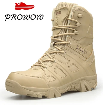 

Autumn New Military Leather Boots for Men Combat Ankle Boots Infantry Tactical Desert Men's Boot Outdoor Work Safety Boots Shoes