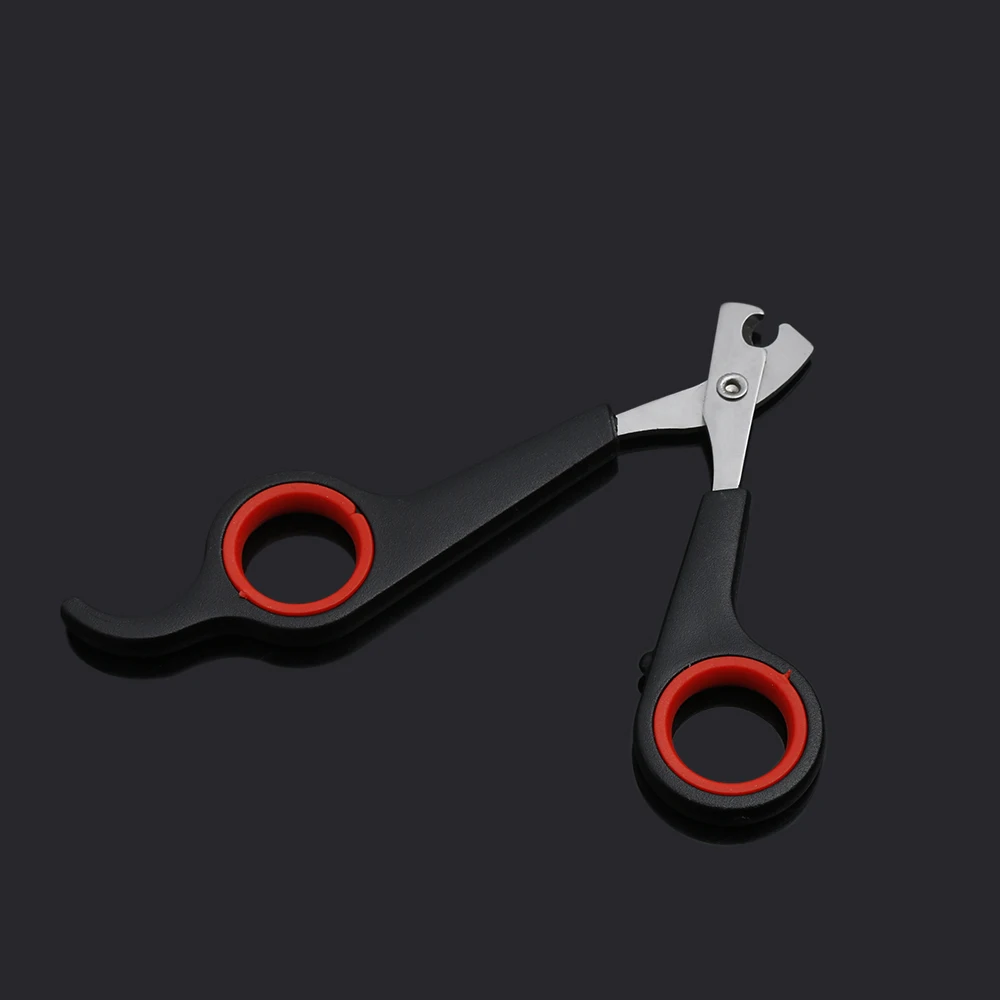 1Pc Cat Dog Pet Nail Cutter Trimmer Protable Grooming Manicure Puppy Kitten Small Animal Black Red Simple Clipper Claws Scissor