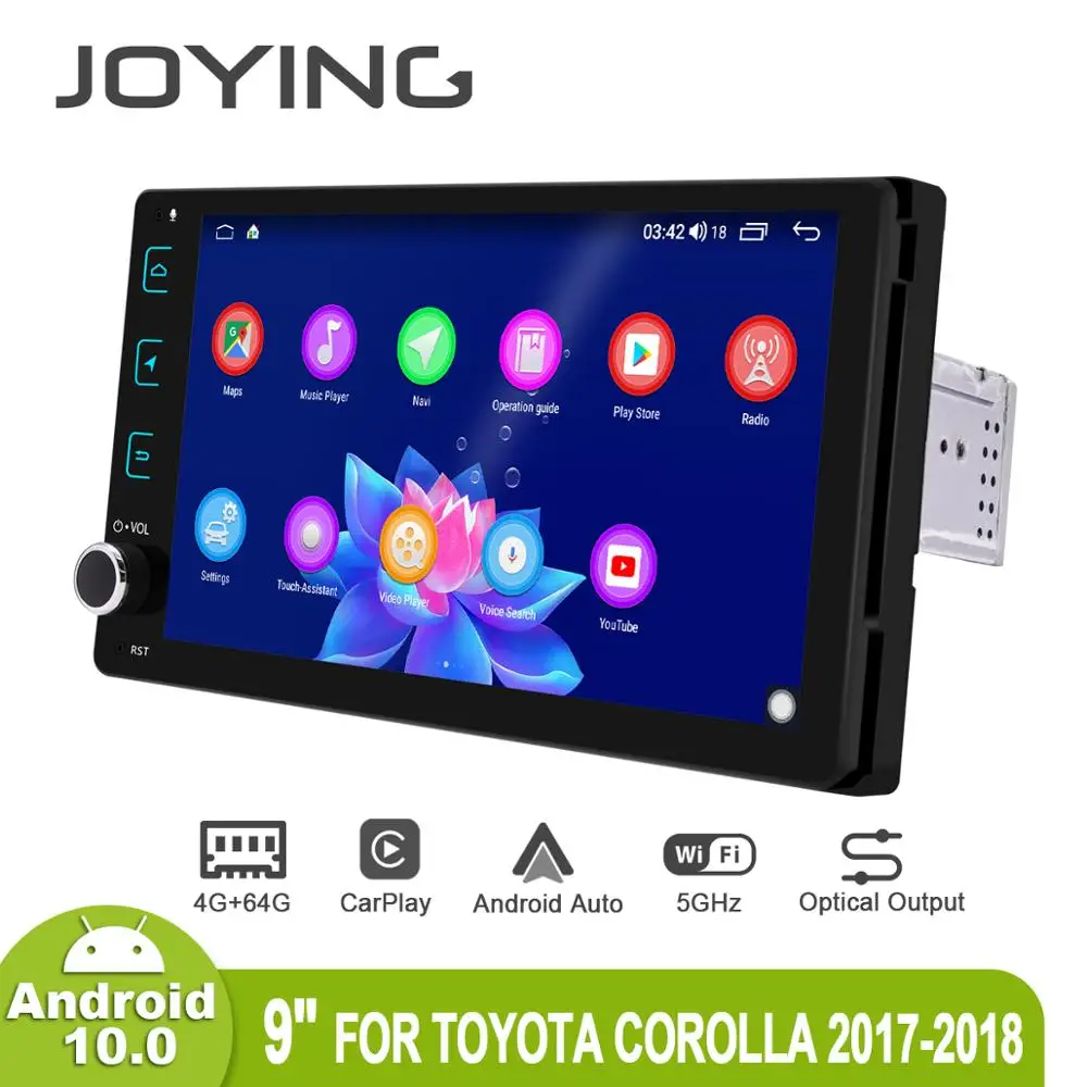 Автомобильный мультимедийный плеер Магнитола 9 дюймов на Android 10 с GPS SPDIF Carplay DSP 5GWiFi