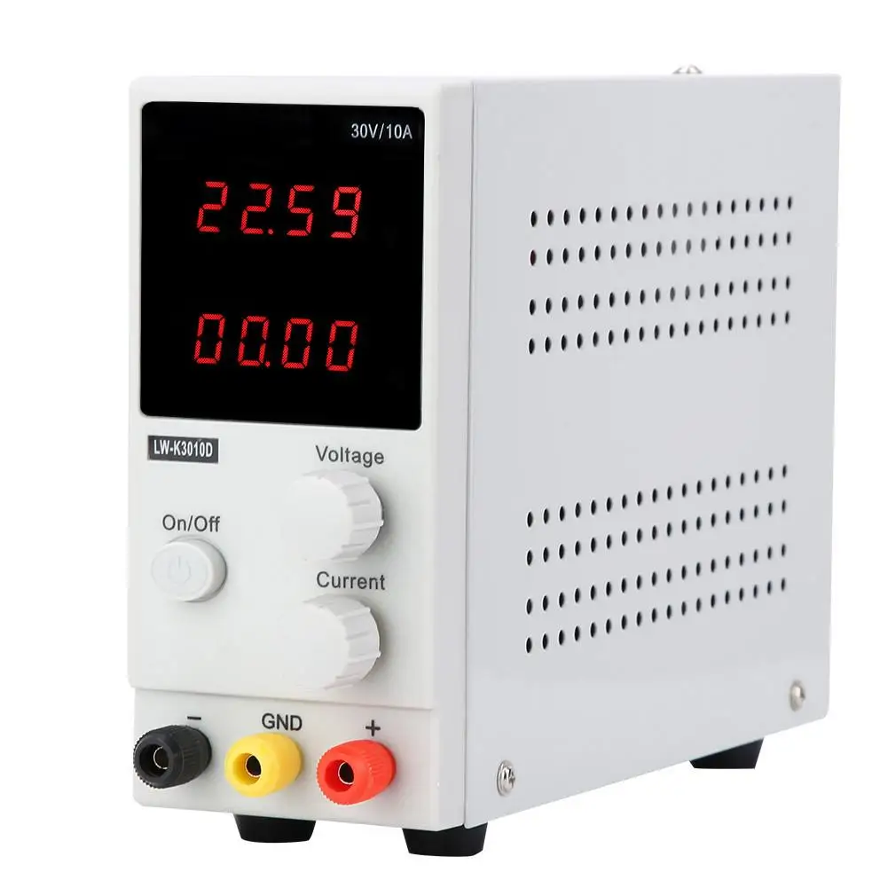 LW-K3010D Высокая точность переключения регулируется Питание 30 V/10A 4-разрядный профессиональный Электрический Импульсный источник Питание инструмент
