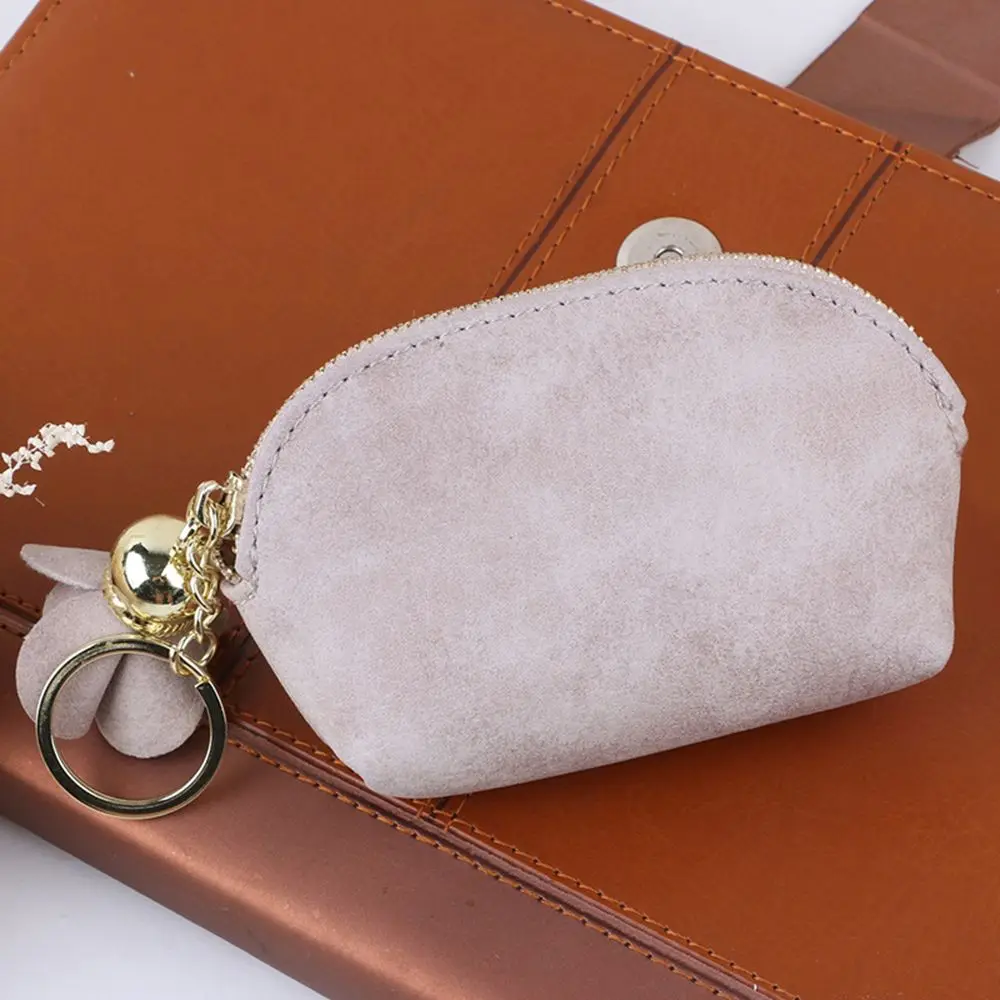 Beige Горячая мода женский кожаный маленький кошелек держатель для карточки-ключа на молнии портмоне клатч - Цвет: Beige