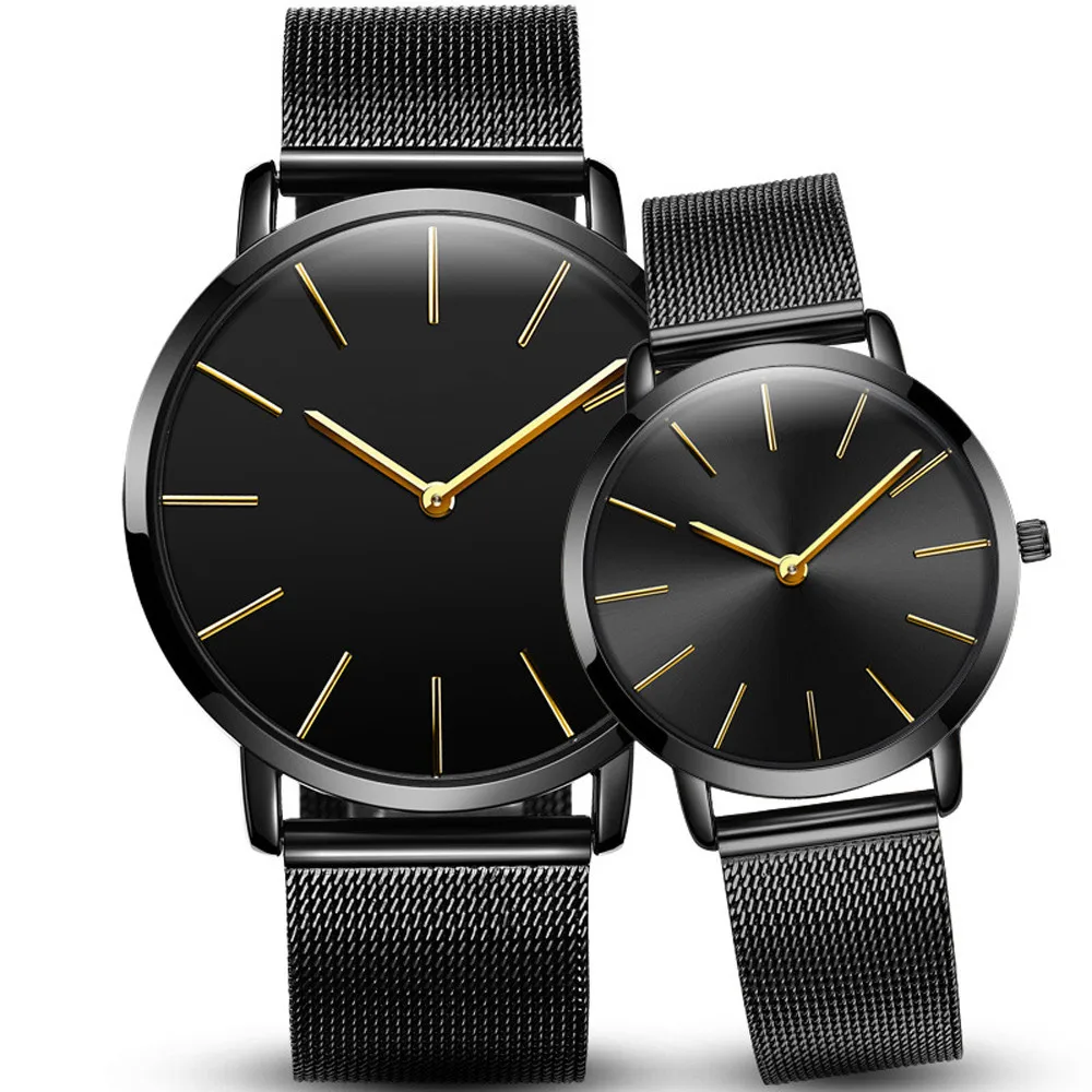 

Men's and Women's Couples Table 1 Explosion Style Fashion FRP Belt Mesh with Quartz Watch    parejas 50*