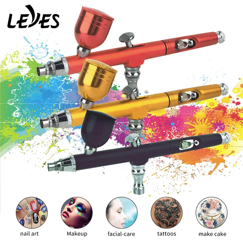 

Power Tools Spray Gun Airbrush with Compressor Paint Pneumatic Air Brush for Cake Decorating Pressure Nails Portable Cordless