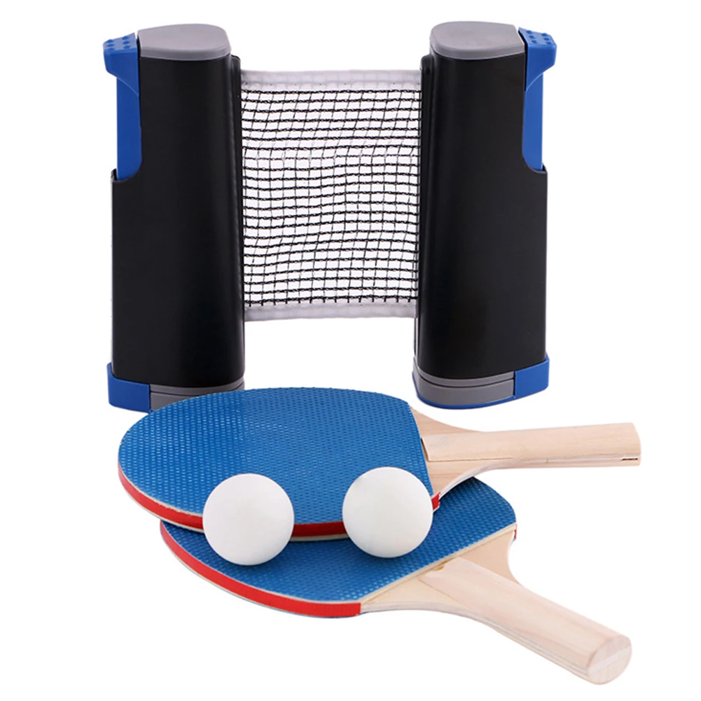 Спортивный компактный набор для настольного тенниса, для помещений, портативный, для путешествий, легко устанавливается, для дома