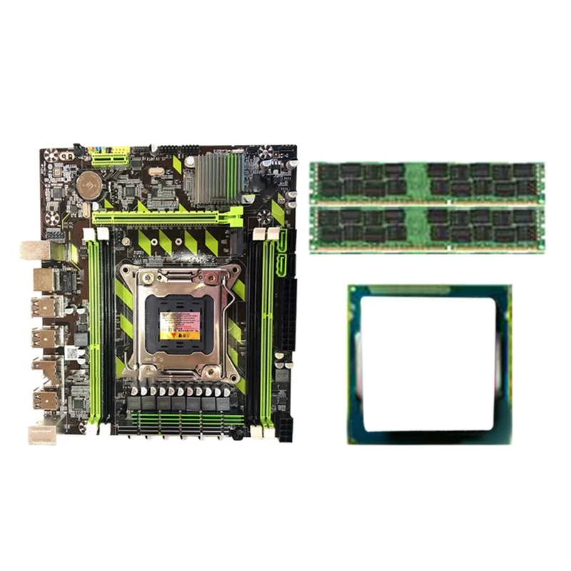 Placa base X79 M.2 interfaz de disco duro LGA2011 Pin con seis núcleos 2620 CPU 8G DDR3 Recc, conjunto de placa base de memoria|Limpiadores de ordenador| - AliExpress