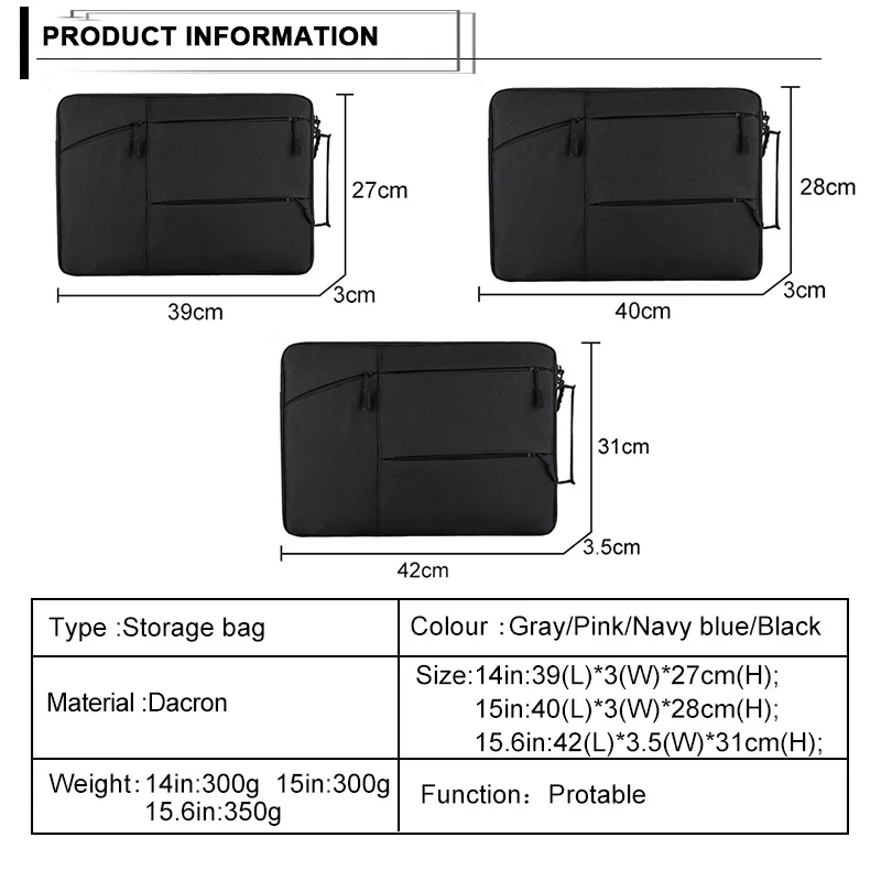 Роскошная сумка для ноутбука водонепроницаемая Apple Macbook Air Pro Retina 14 15 6 дюйма футляр