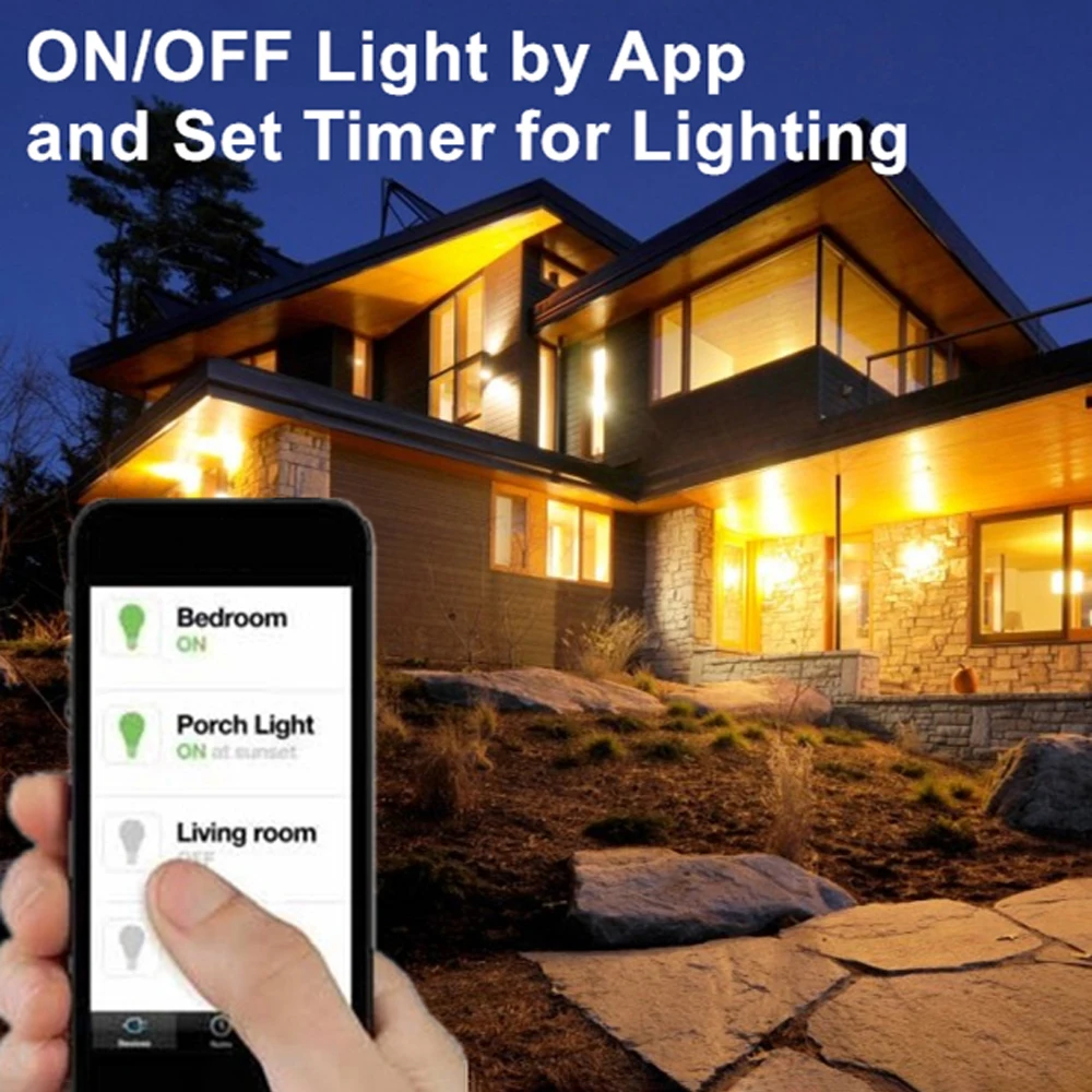 

WiFi Intelligent Light Switch Breaker Module APP Control Support For Amazon Echo Alexa Google Smart Home Automation Light Switch