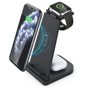 

Three-in-one Multi-function Wireless Charger For Apple Mobile Phone Headset Watch Wireless Charger Fast Charging