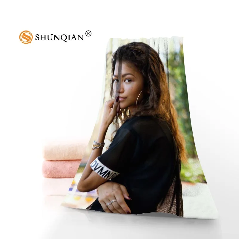 Пользовательские Zendaya Coleman 35x75 см полотенце для лица s лицевая Бамбуковая ткань для мытья волос быстросохнущее спортивное полотенце