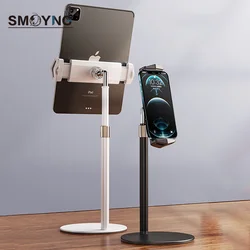 SMOYNG – Support de bureau en alliage d'aluminium pour tablette et téléphone, réglable, pour iPad Pro 12.9 iPhone 