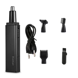 4-In-1 Electric Nose Hair Trimmer USB Rechargeable Razor Men’s Facial Care Tool Aluminum alloy