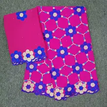 Лидер продаж цветок мягкий хлопок женское платье швейцарская вуаль кружева Высокое качество вышитые ткани DIY отделка швейная африканская кружевная ткань