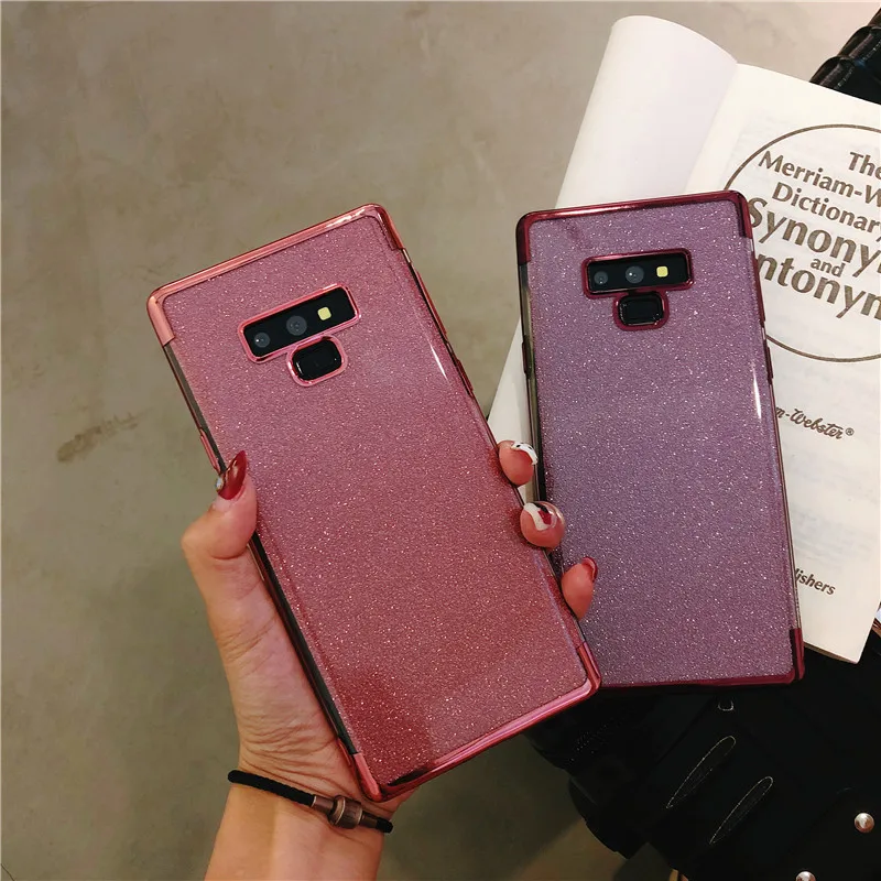 Glitter Plating Case For Samsung Note 9 10 Plus S10 S10E Cover TPU Galaxy A10 A10E A20 A20E A30 A40 A50 A50S A60 A70 |
