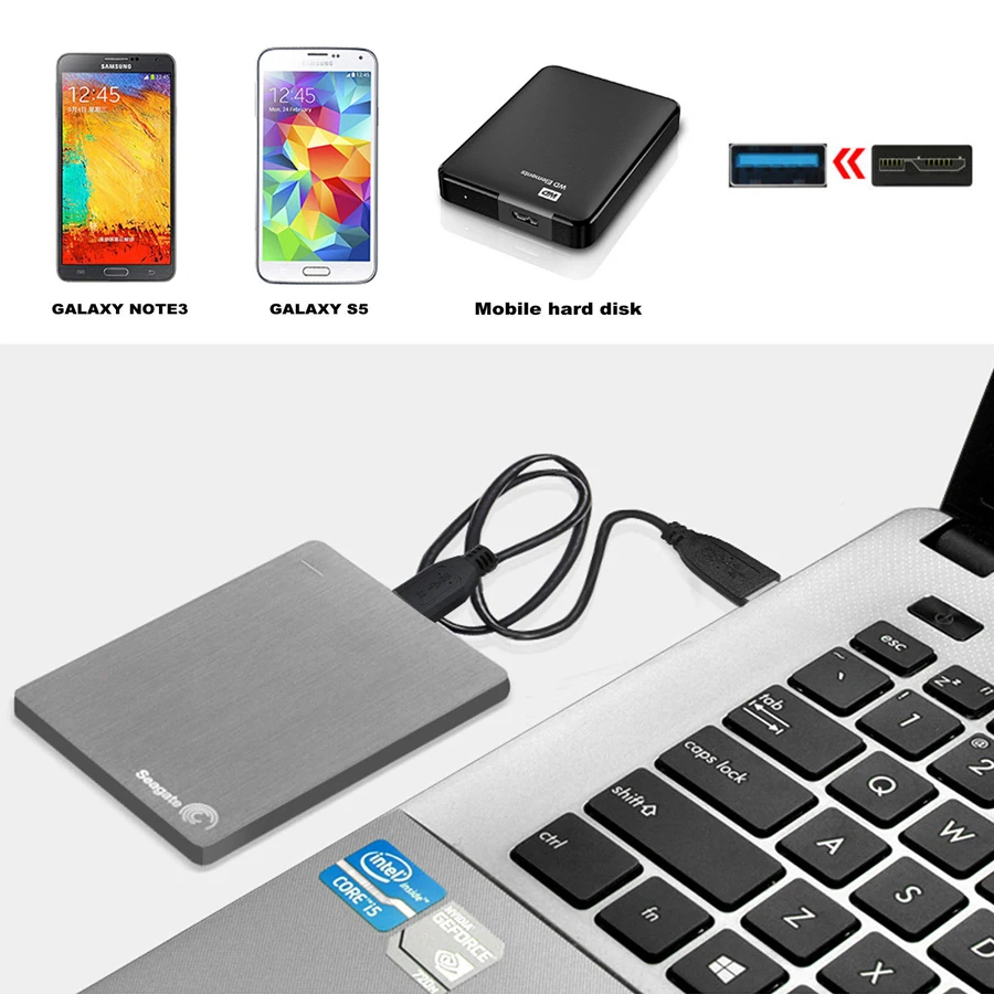 Новый USB 3 0 Micro B кабель жесткого диска для Seagate WD Toshiba PC камеры SuperSpeed 1