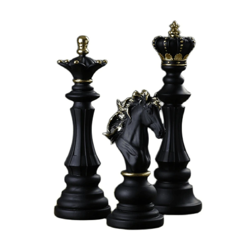 Resin International Chess Statue Creative Retro Figurines For Interior Home Decor Livingroom Desktop Decoration Desk Accessories 6 Resin International Chess Statue Creative Retro Figurines For Interior Home Decor Livingroom Desktop Decoration Desk Accessories 6