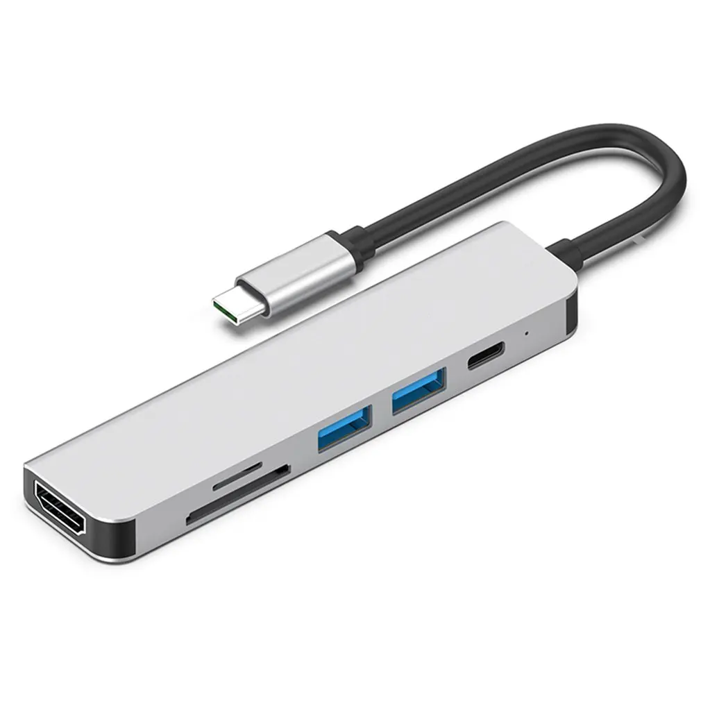 

Six-in-one Type-c To HDMI Docking Station Fast Charging 87W Notebook Multi-function Docking Station USB Hub