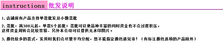 批发说明