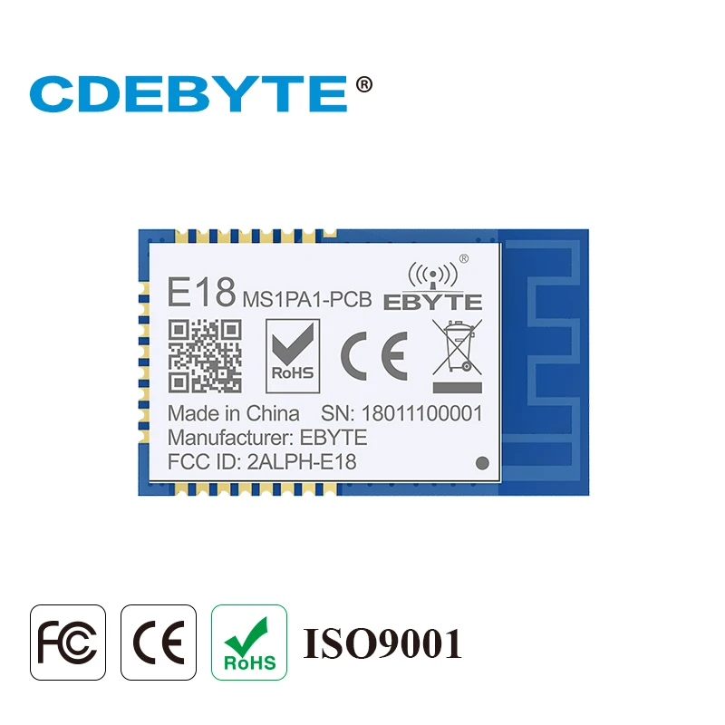 Ebyte E18-MS1PA1-PCB CC2530 ZigBee РЧ модуль 2,4 GHz 20dBm PA CC2592 SMD PCB антенна сетевая передатчик и приемник