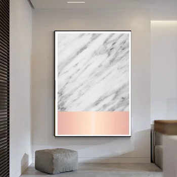 

Black Marble Pink Edition Geometric Art Art canvas Poster Home Decor 12x18 24x36inch