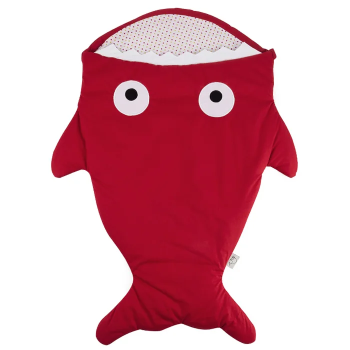

Insular SBS-001 Infant Cartoon Shark Sleeping Bag Stroller Blanket Cotton Baby Anti-kicking Sleep Sack for 0-12 Month Boys Girls