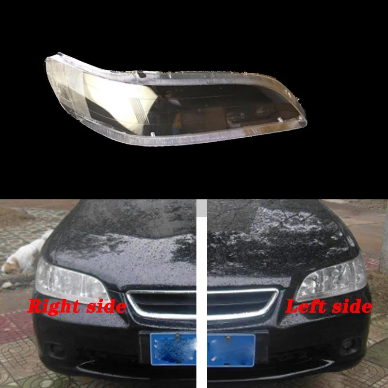 Для Honda accord 1998-2002 передние фары прозрачные абажуры лампы оболочки маски фары крышка объектива фары стекло