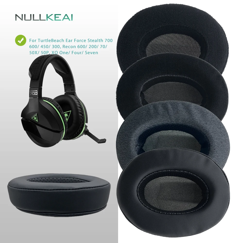 NULLKEAI сменные амбушюры для TurtleBeach Ear Force Stealth 700/600/450/300 Recon 600/200/70/50X/50P XO