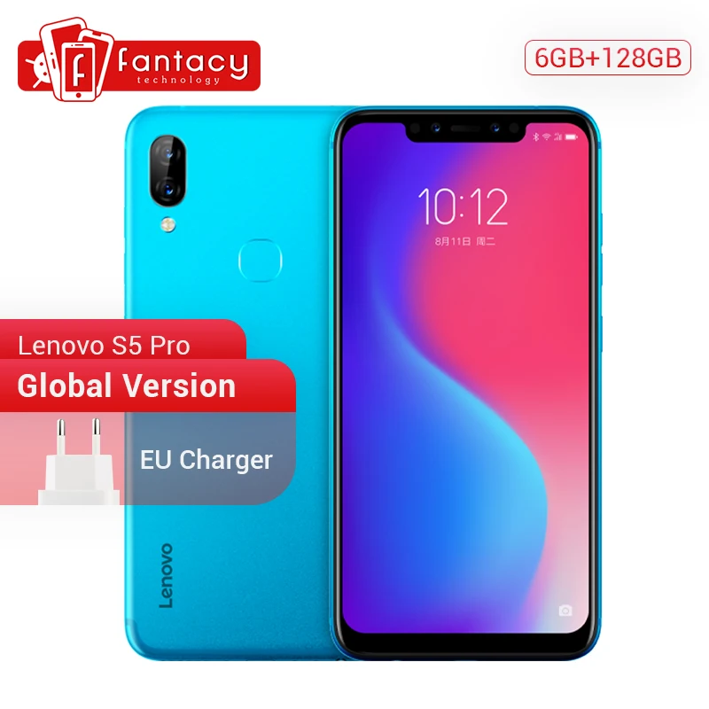 

Global Verison Lenovo S5 Pro 6GB 128GB Snapdragon 636 Octa Core Smartphone 20MP Quad Cameras 6.2 Inch Octa Core 4G Cellphone