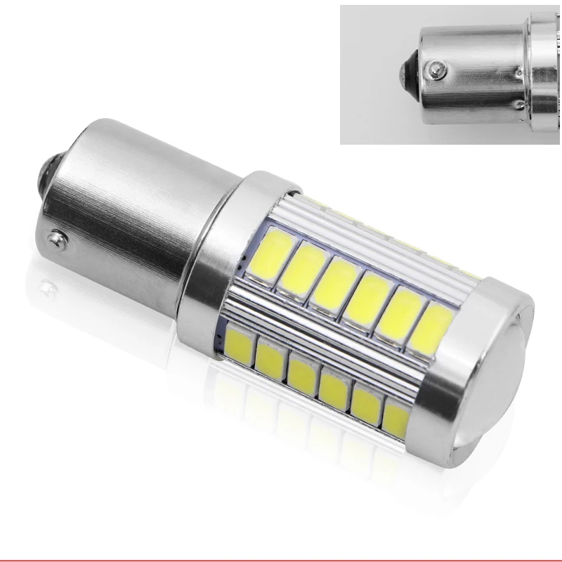 2 шт. стробоскоп мигающий P21W BA15S 1156 вспышка 33 SMD led 5630 авто лампы стоп сигнала лампы дневного света белый красный желтый