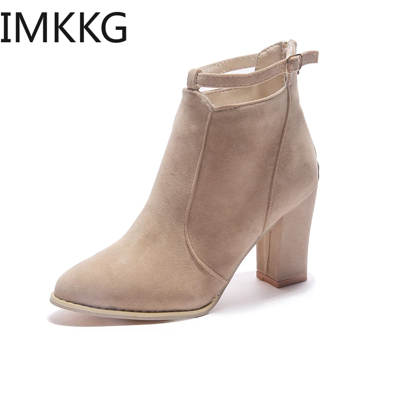 Botas informales cómodas para mujer, botines clásicos, bonitos, de calle, negro, Otoño e Invierno|Botas hasta el tobillo| - AliExpress