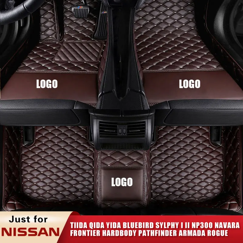 Car Floor Mats For Nissan Tiida Qida Yida Bluebird Sylphy I Ii Np300