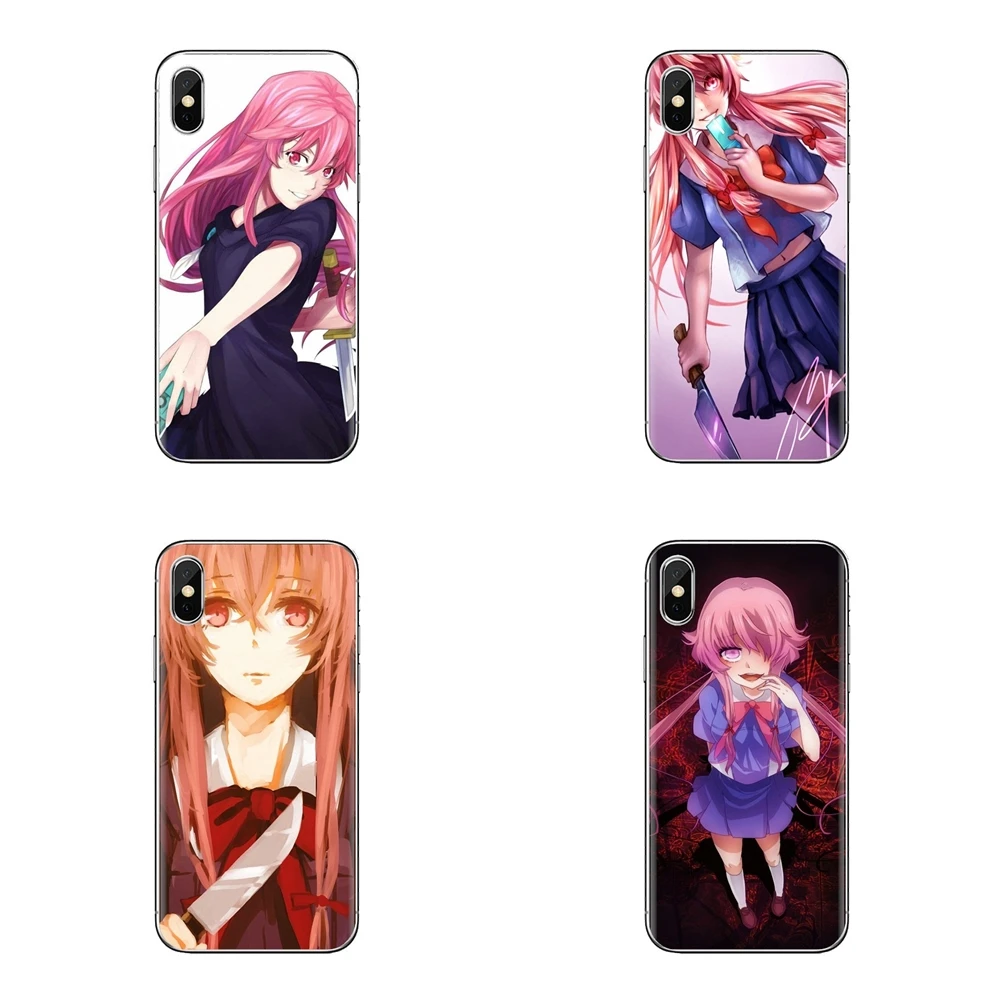 For Xiaomi Redmi 4 3 3S Pro Mi3 Mi4 Mi4i Mi4C Mi5 Mi5S Mi Max Note 2 Silicone Cases Cover Gasai Yuno Future Diary series Art |