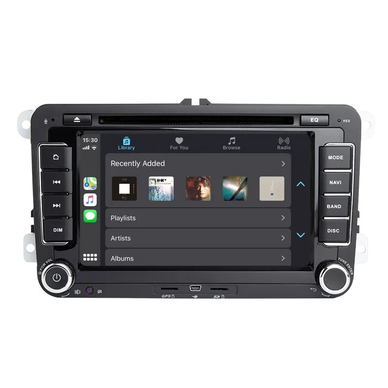 CarExc 7 дюймов 2-DIN Android 9,0 радио для Volkswagen VW Skoda Octavia Golf 5 6 touran passat B6 jetta Polo Tiguan встроенный CarPlay с DVD gps навигационная автомобильная система Muiltmedia плеер
