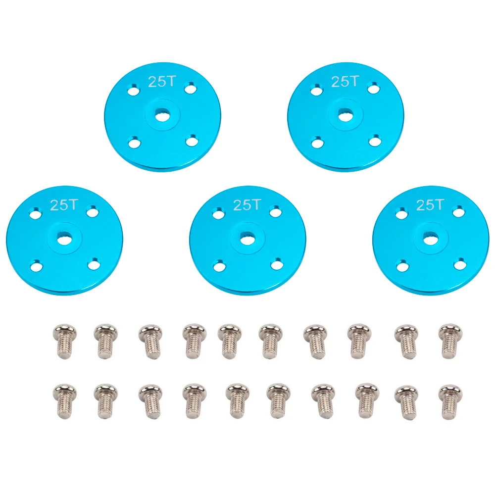 

5PCS Aluminum Metal 25T Servo Arm Round type Disc Matal Horns For RC Car Robot FUTABA HITEL