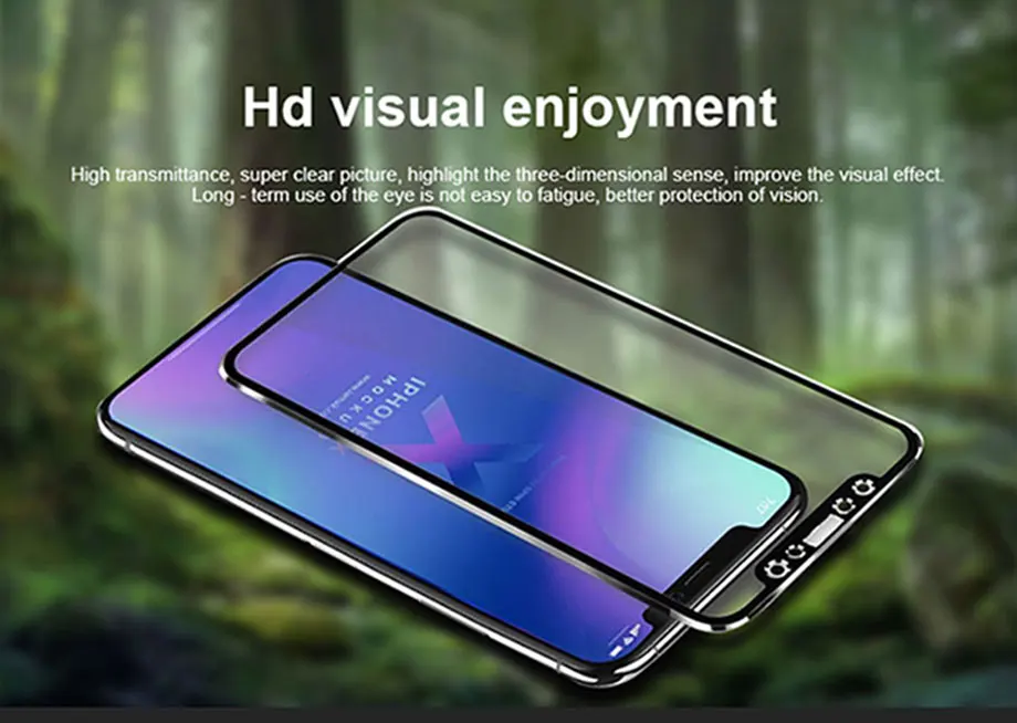Закаленное защитное стекло для iPhone X XS 11 Pro Max XR защитное стекло из алюминиевого сплава для iPhone 6 6S 7 8 Plus 5 5S