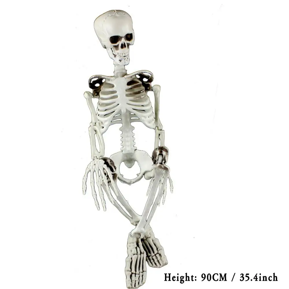 

New Halloween Christmas Eve Horror Secret Chamber Haunted House Props Decoration Plastic Simulation Halloween Skeleton Skeleton