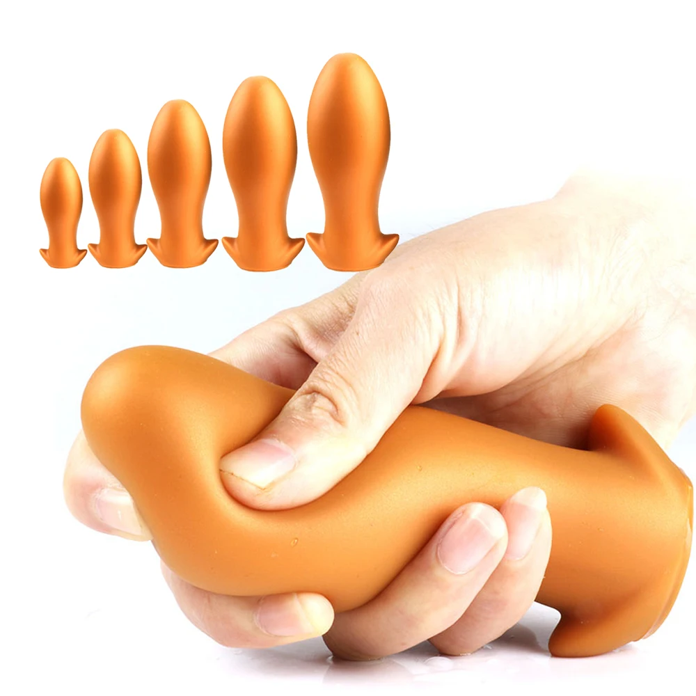 Woman Men Soft Silicone Butt Plug Big Anal Vaginal Dildo Prostate Massage Anus Expander Buttplug Erotic Sex To L1 | Красота и