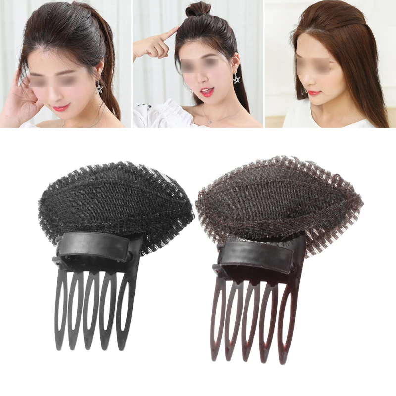 Forehead Hair Volume Fluffy Puff Sponge Pad Clip Comb Insert Tool Base DIY Styling Princess Styling Increased Hair Sponge Pad hair clips hair accessories