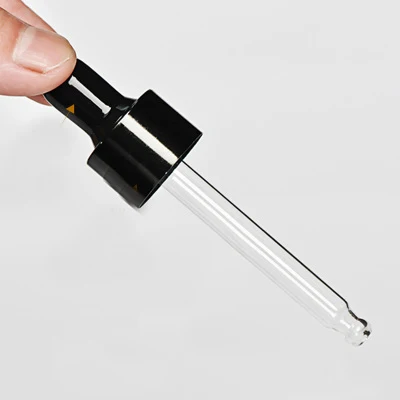 50PCS Black/White Plastic Screw Cap for 18/410 neck size 5ml-100ml Essential Oil Bottles, Gold/Silver/Black Dropper Cap 18mm Glass Pipettes Dropper Lids, Essential Oil Accessories - Цвет: Model 1