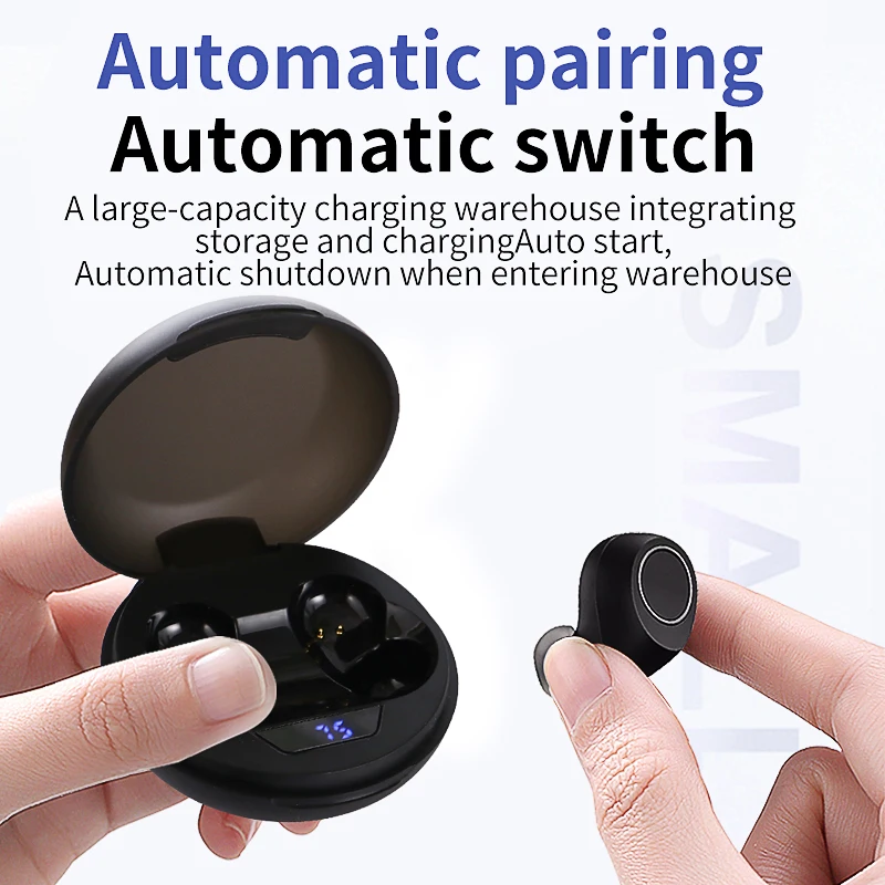 Tws10 5,0 Bluetooth спортивные наушники, игровая гарнитура, стерео беспроводные наушники с микрофоном, зарядная коробка, лучше, чем i7S i18 i9