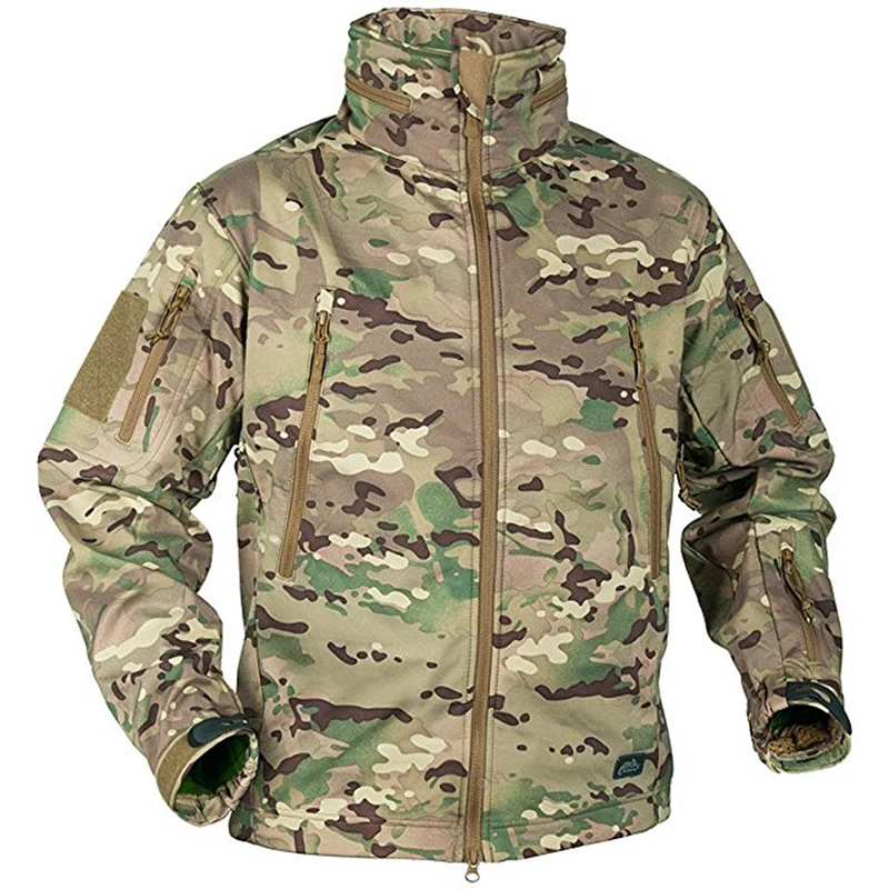 Куртки мужские Зимние флисовые тактические куртки США армейский стиль с капюшоном пальто водонепроницаемая ветровка парка
