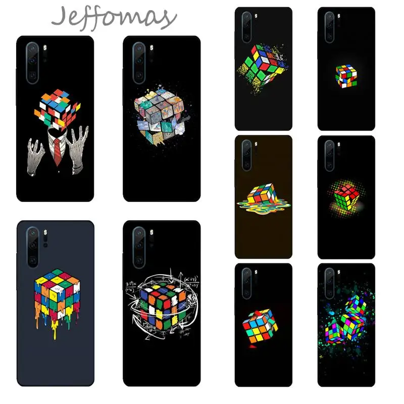 

Rubik's cube art pattern Phone Case For Huawei Mate 9 10 20 Pro lite 20x nova 3e P10 plus P20 Pro Honor10 lite