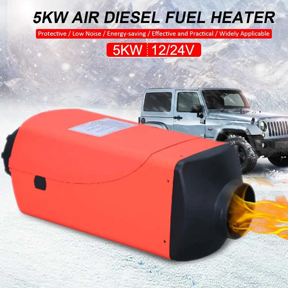 5000W Parking Air Fuel Oil Heating Machine Car Fuel Heater 12V24V LCD Display+10L Fuel Tank+Remote Control For Trucks Buses Boat