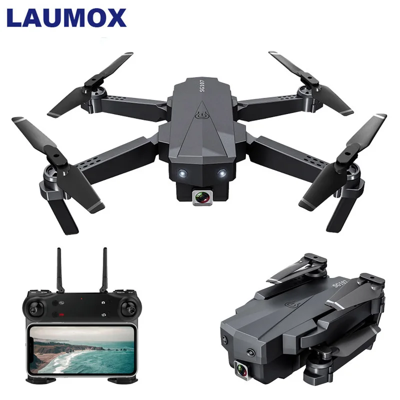 

LAUMOX SG107 Mini RC Drone Quadcopter 1080P 4K Camera With 2.4Ghz WIFI FPV RC Foldable Drone Helicopter Optical Flow Toys VS E58