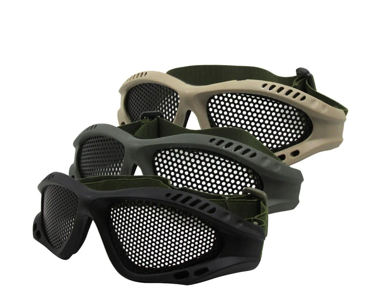 Уличные тактические очки 3 цвета сетки защитные скалолазание пыли для верховой езды дышащие профессиональные спортивные легкие очки
