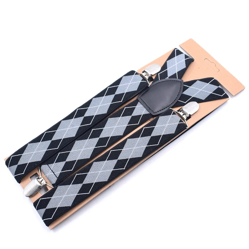 3.5cm Suspenders Для мужчин и женщин, 3 зажима, рубашка для отдыха, 3,5 см, штаны, брюки, клипса, Y-Back, подтяжки из искусственной кожи, эластичный сплав, металлическая головка, регулируемые подтяжки - Цвет: 3.5cm Suspenders